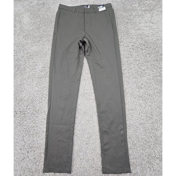 Mister Pants Men 30x32 Gray Technical Chino Stretch Slim Performance Office READ - Picture 1 of 14